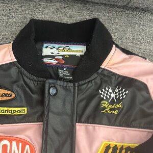 Pink and Black Racing Jacket